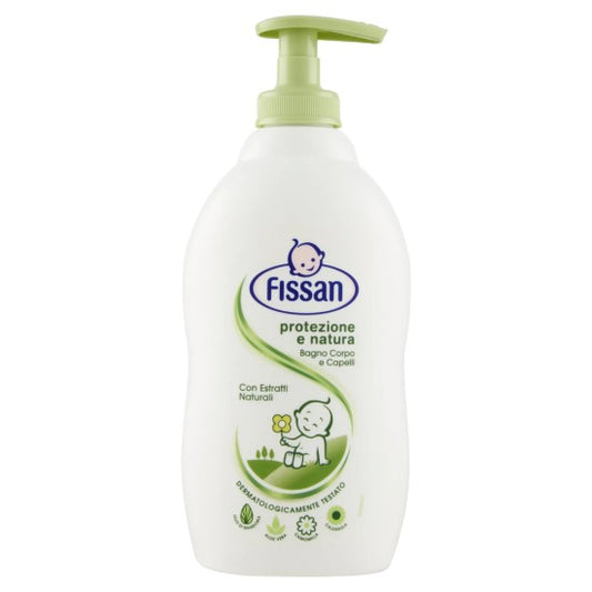 Fissan Protezione e Natura Bagno Corpo e Capelli 400 ml