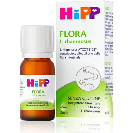 Hipp Flora - Equilibrio intestinale - Integratore alimentare a base di L. rhamnosus - Gocce 6,5 ml