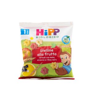 Hipp Biologico Stelline alla Frutta - cereali con mela, arancia e ribes nero - da 1 anno - 30 g