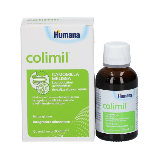 Humana Colimil - Integratore Alimentare con Camomilla, melissa, lactobacilli e tindalizzati - senza glutine - 30 ml -