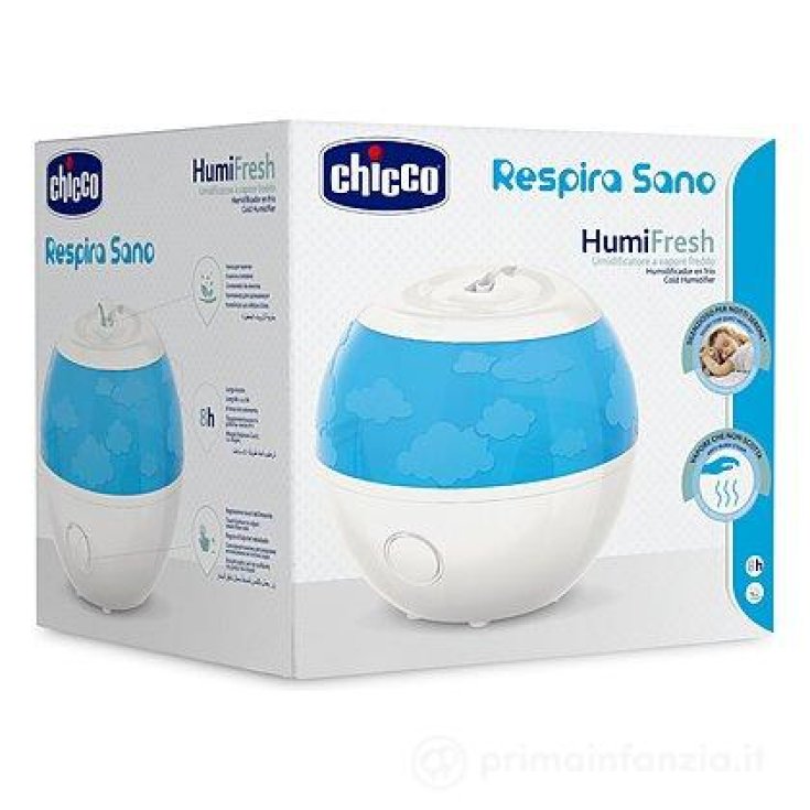 Chicco Respira Sano Humi Fresh Umidificatore a vapore freddo - Silenzioso per notti serene - Vapore che non scotta