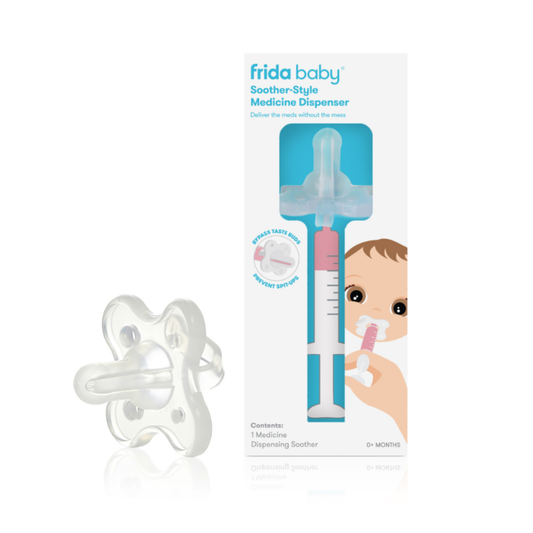 Frida Baby Dispenser per medicinali a forma di ciuccio - Dispositivo Medico 0m+