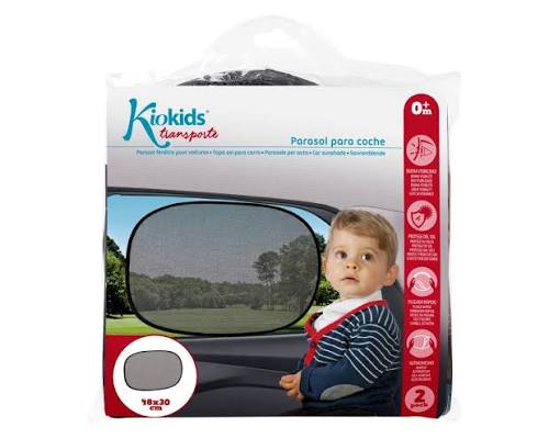 Kiokids Tendine Parasole per Auto 2 pz Adesive 48x30 cm