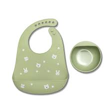 Lorelli Set 2 pezzi Silicone Bavaglino + Ciotola