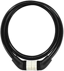 Lucchetto di sicurezza Crazy Safety, codice a 4 cifre, acciaio/vinile, 8 mm x 65 cm, facile da usare.