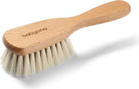 Babyono Spazzola in legno con setole naturali morbidissime