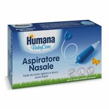 Humana Aspiratore Nasale con 3 Ricambi morbidi monouso