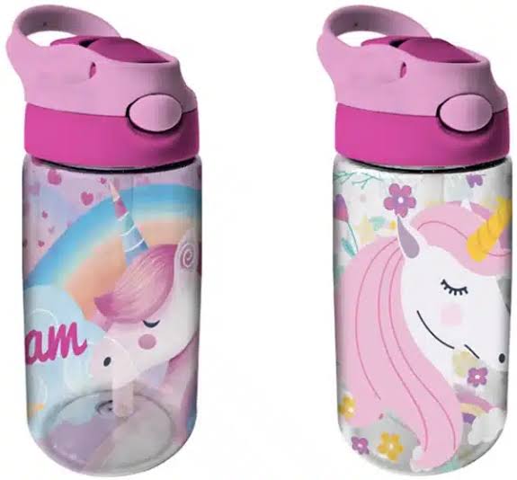 Coriex Borraccia in plastica con cannuccia 480 ml - vari personaggi