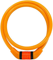 Lucchetto di sicurezza Crazy Safety, codice a 4 cifre, acciaio/vinile, 8 mm x 65 cm, facile da usare.