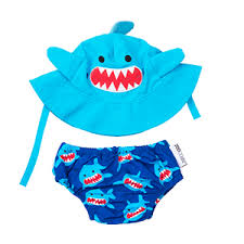 Zoocchini - Costume contenitivo + Cappello UPF 50+