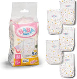 Baby born Gioco Pannolini per Bambole - 43 cm Confezione da 5 pz
