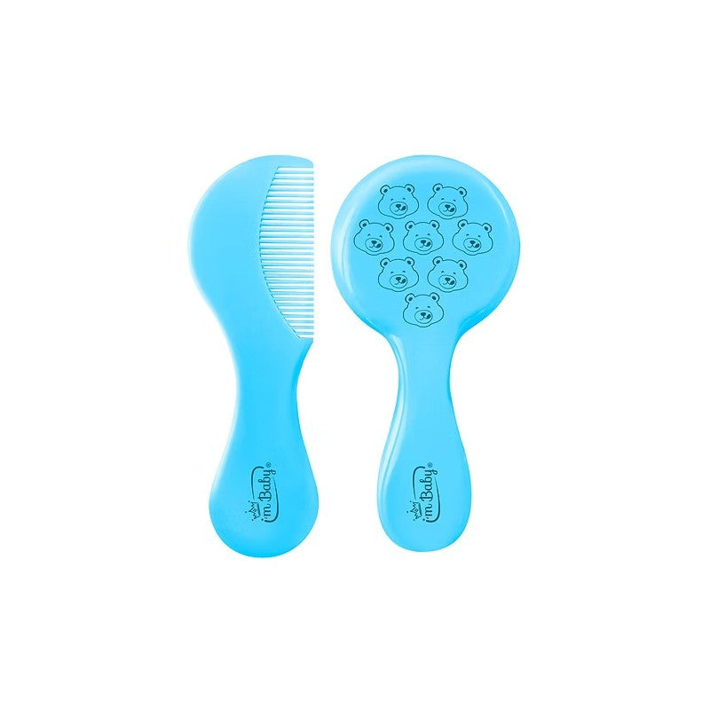 I'm Baby Set Pettine e Spazzola con setole in lana 0m+