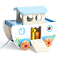HAPE Arca di Noè in Legno da Trainare con Incastri - E8049