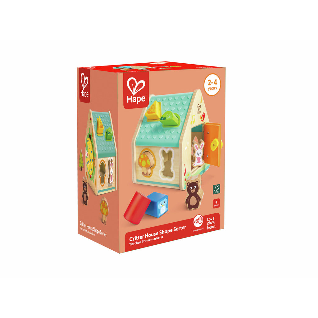 HAPE Casetta delle Forme con Animali in Legno - E0515