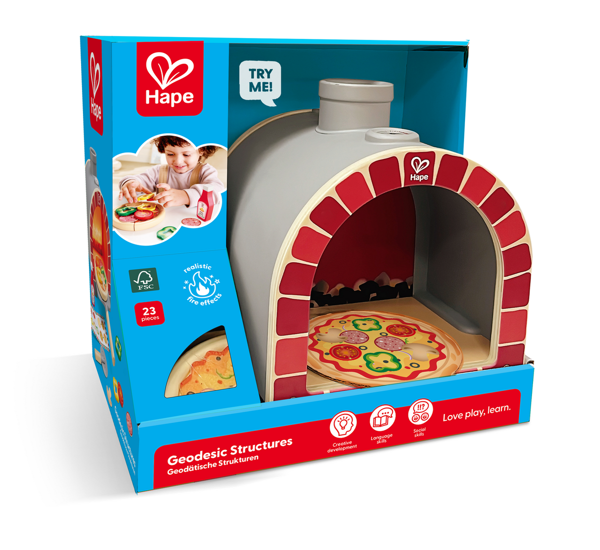 HAPE Forno per Pizza Magico Giocattolo con Luci e Suoni - E3236