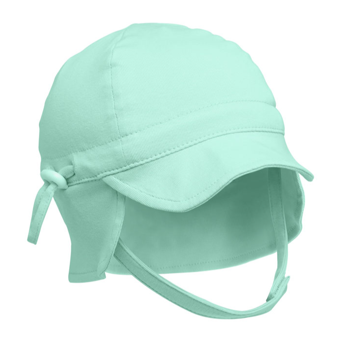 Kiokids Cappello in doppio tessuto con visiera e lacci - protezione UPF50+