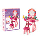 Specchiera Make-Up Desk con luci, suoni e sgabello, 36 pezzi