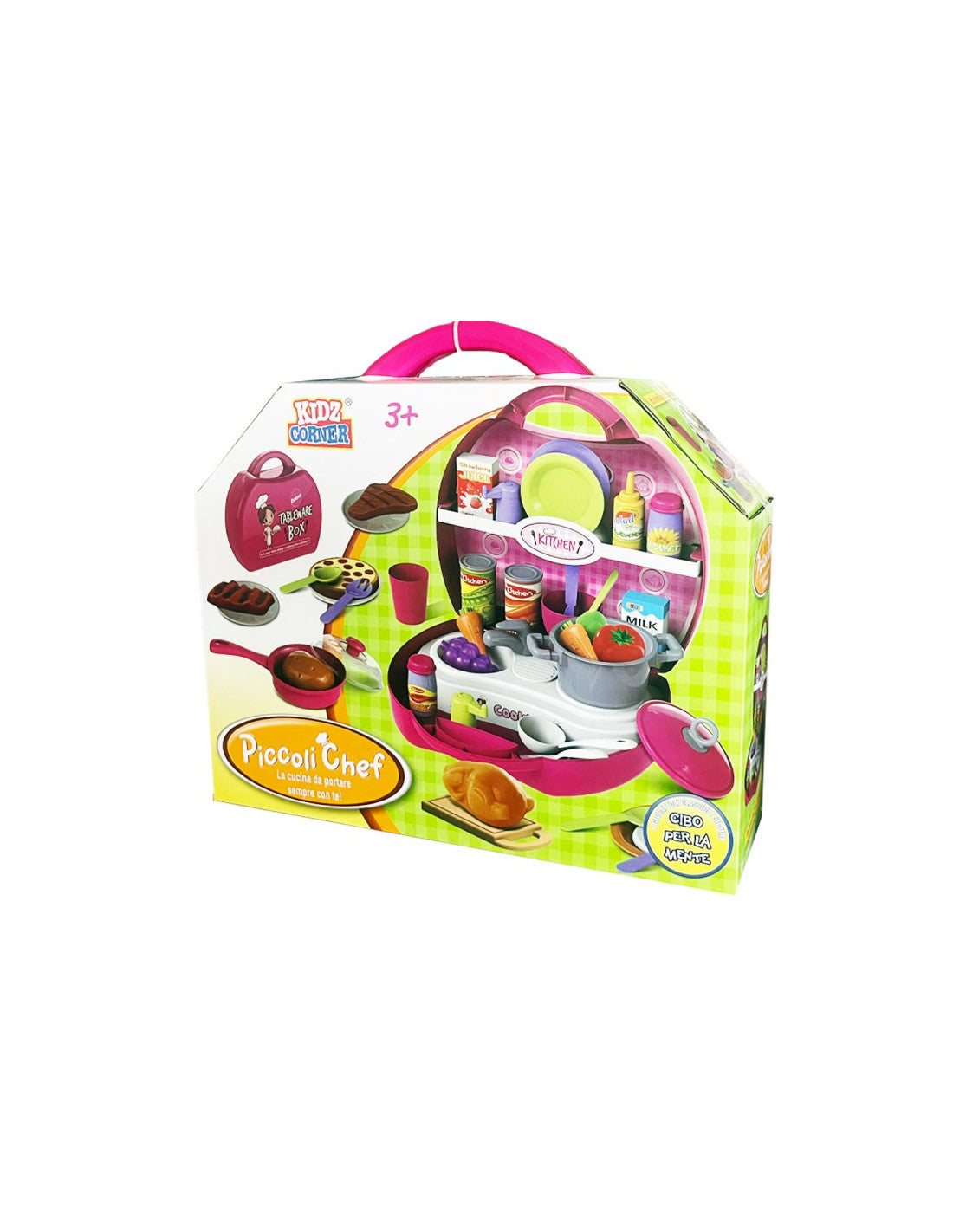 Kidz Corner - Valigetta cucina con piano cottura e accessori