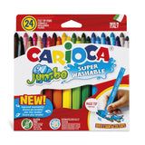 Carioca - Pennarelli Maxi Jumbo 24 pezzi superlavabili 40570