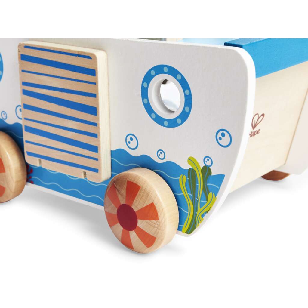 HAPE Arca di Noè in Legno da Trainare con Incastri - E8049