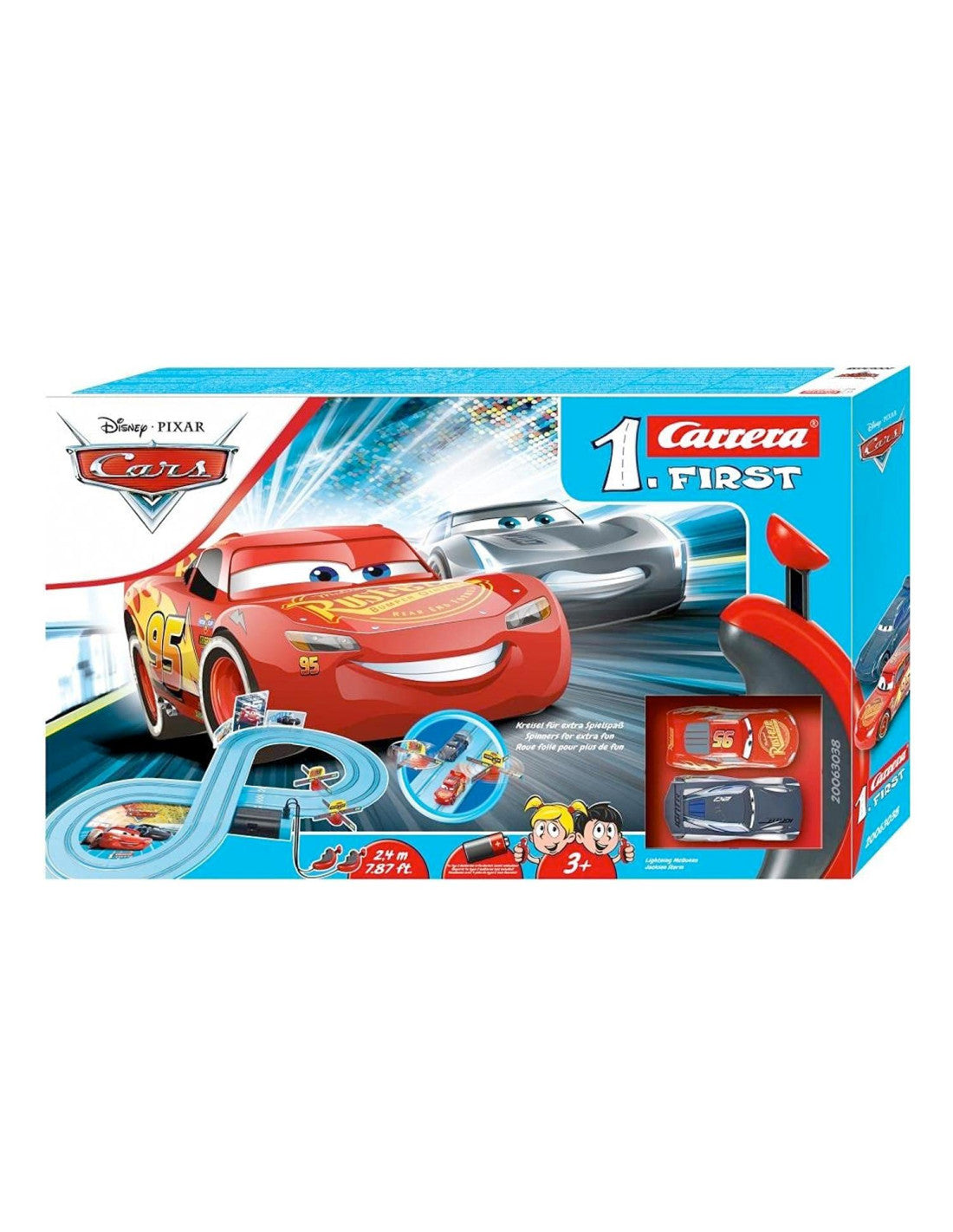 Carrera First - Pista Disney Pixar Cars 2,4 m con Saetta McQueen