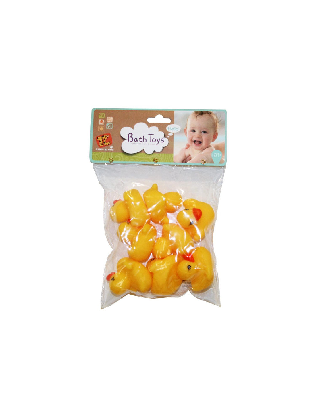 Paperelle da bagnetto in vinile, set 8 pezzi 12m+