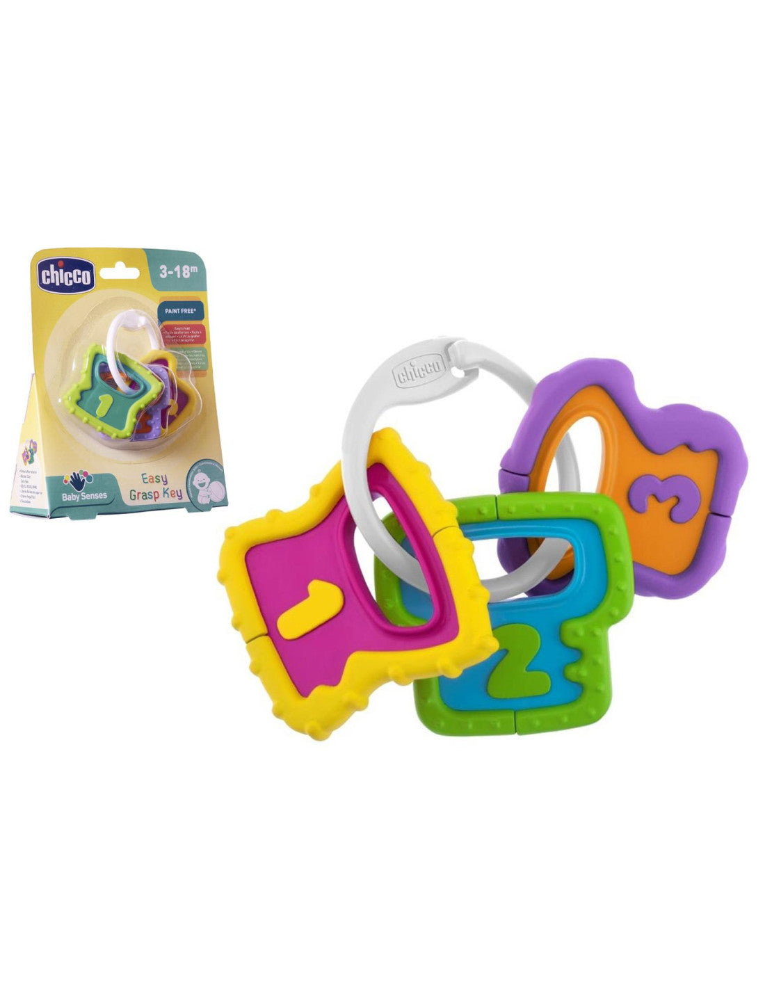 Chicco - Chiavi Afferrafacile Baby Senses sonaglio 3m+