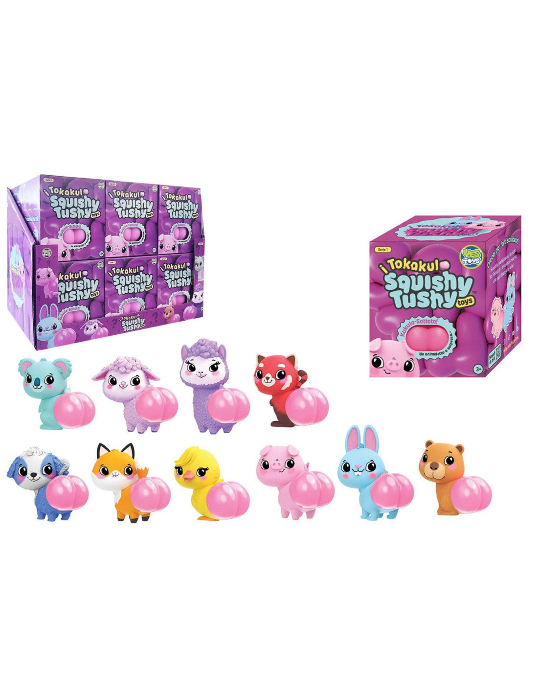 Yes Toys - Squishy Tushy i Tokakulo, animaletto a sorpresa