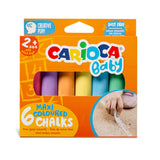 Carioca Baby - Gessetti Maxi colorati 6 pezzi 2+ 43550