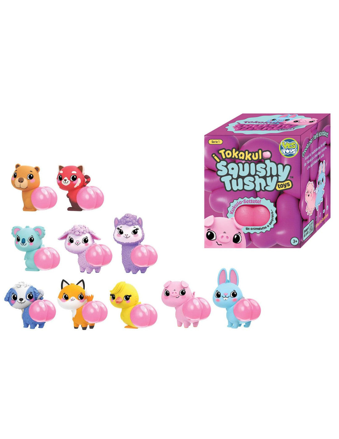 Yes Toys - Squishy Tushy i Tokakulo, animaletto a sorpresa