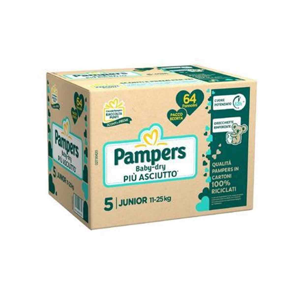 Pampers Baby Dry Pannolini PACCO SCORTA QUADRIPACK