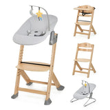 KinderKraft Seggiolone in legno Enock Grigio