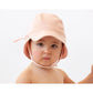 Kiokids Cappello in doppio tessuto con visiera e lacci - protezione UPF50+