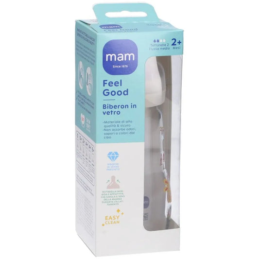 Mam Biberon Feel Good Vetro 2+m 260ml