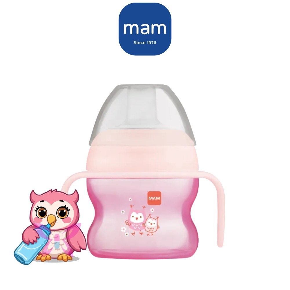 Mam Starter Cup - La prima tazza del bambino, extra leggera, Manici anti-scivolo compatibili con tutte le tazze Mam 4m+