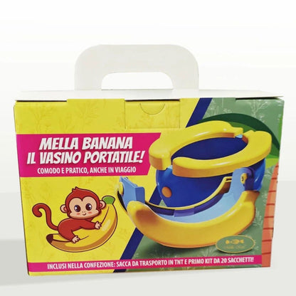 Mella Kids Vasino Portatile Banana, comodo e pratico - anche in viaggio