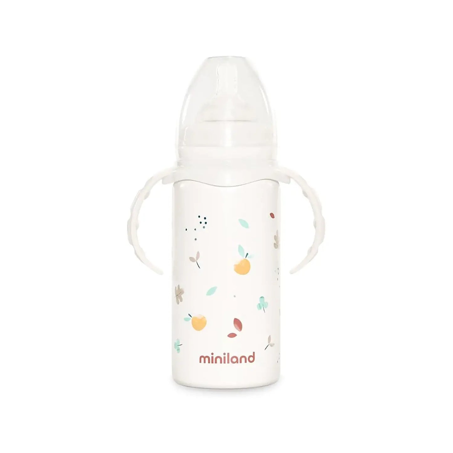 Miniland Thermobaby Biberon termico da 240 ml con manici 0-2 anni