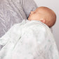 Kiokids Mussola con stampa giungla salvia 120x120cm