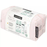 Suavinex Set Baby Care Essential - Neceser in tessuto rosa con 4 prodotti