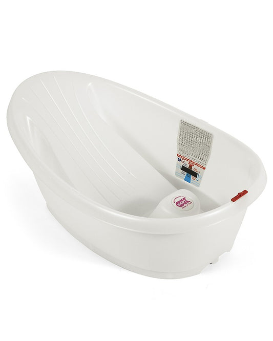 Ok Baby Onda Baby Vaschetta compatta con supporto ergonomico di posizionamento e termometro 0-12 mesi