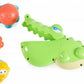 Huanger Gioco da Bagno Coccodrillo 4 pz 12m+