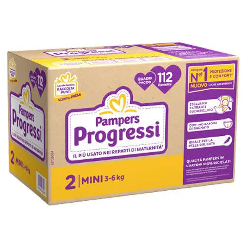 Pampers Pannolini Progressi Quadripack