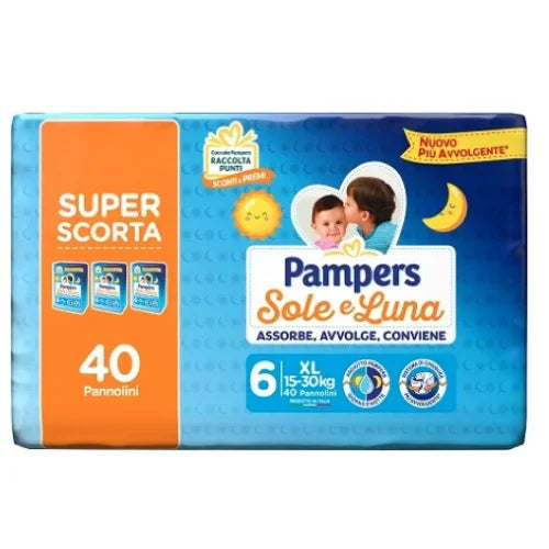 Pampers Sole e Luna Pannolini Super Scorta