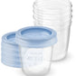 Avent Philips Contenitori per la conservazione del latte materno 5 pz da 180 ml