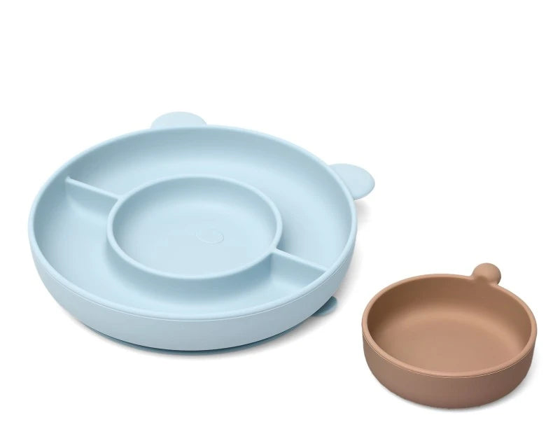 Kiokids Piatto in silicone con ventosa