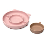 Kiokids Piatto in silicone con ventosa