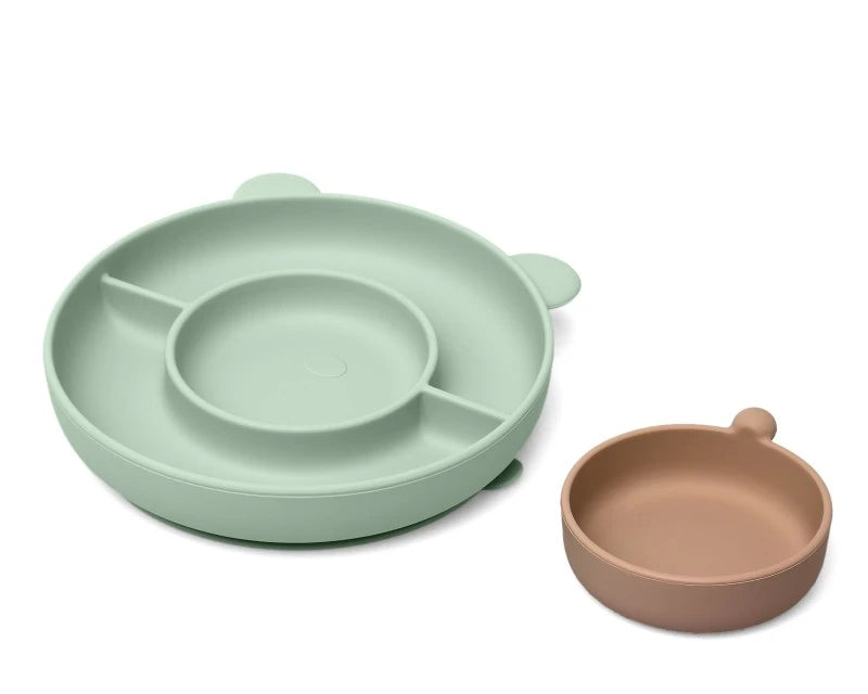 Kiokids Piatto in silicone con ventosa