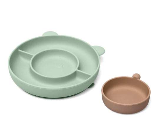 Kiokids Piatto in silicone con ventosa