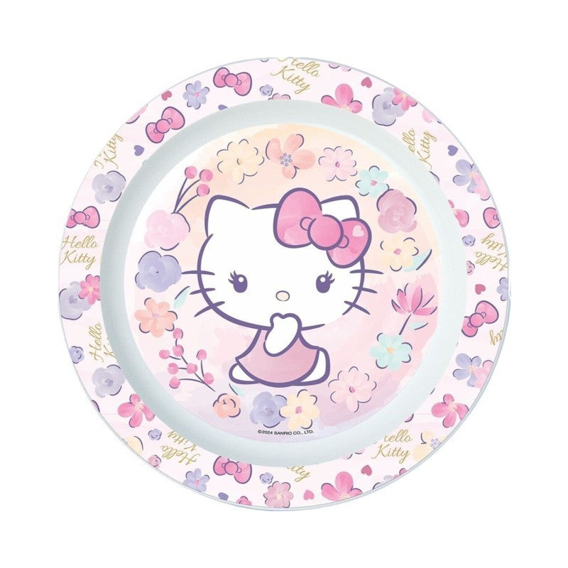 Sauri Piatto piano Hello Kitty da Microonde