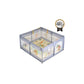Moni Game Zone Recinto Box Playpen con accessori - 120x120 cm col. Grigio